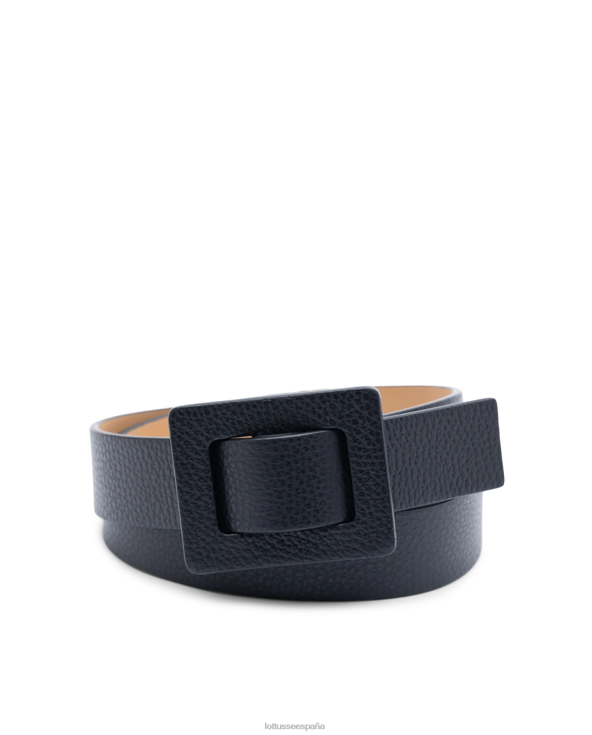Lottusse hebilla de becerro grano talaia negro recopilación accesorios V40NX428