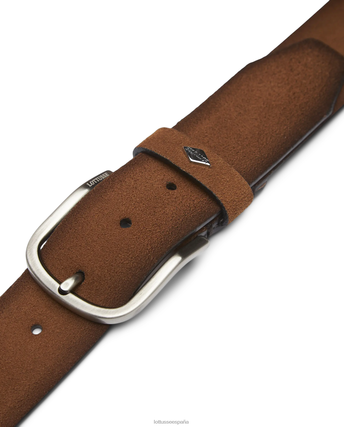 Lottusse cinturon ante vacuno trenzado marrón recopilación accesorios V40NX438